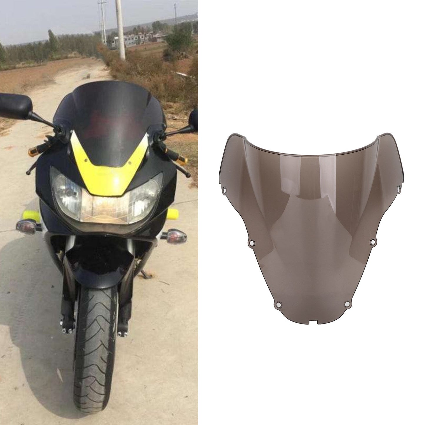 Pare-brise double bulle pour Honda CBR929RR 2000-2001
