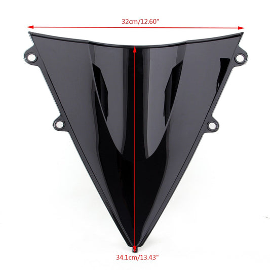 12-15 Honda CBR1000RR Windshield WindScreen Double Bubble Black