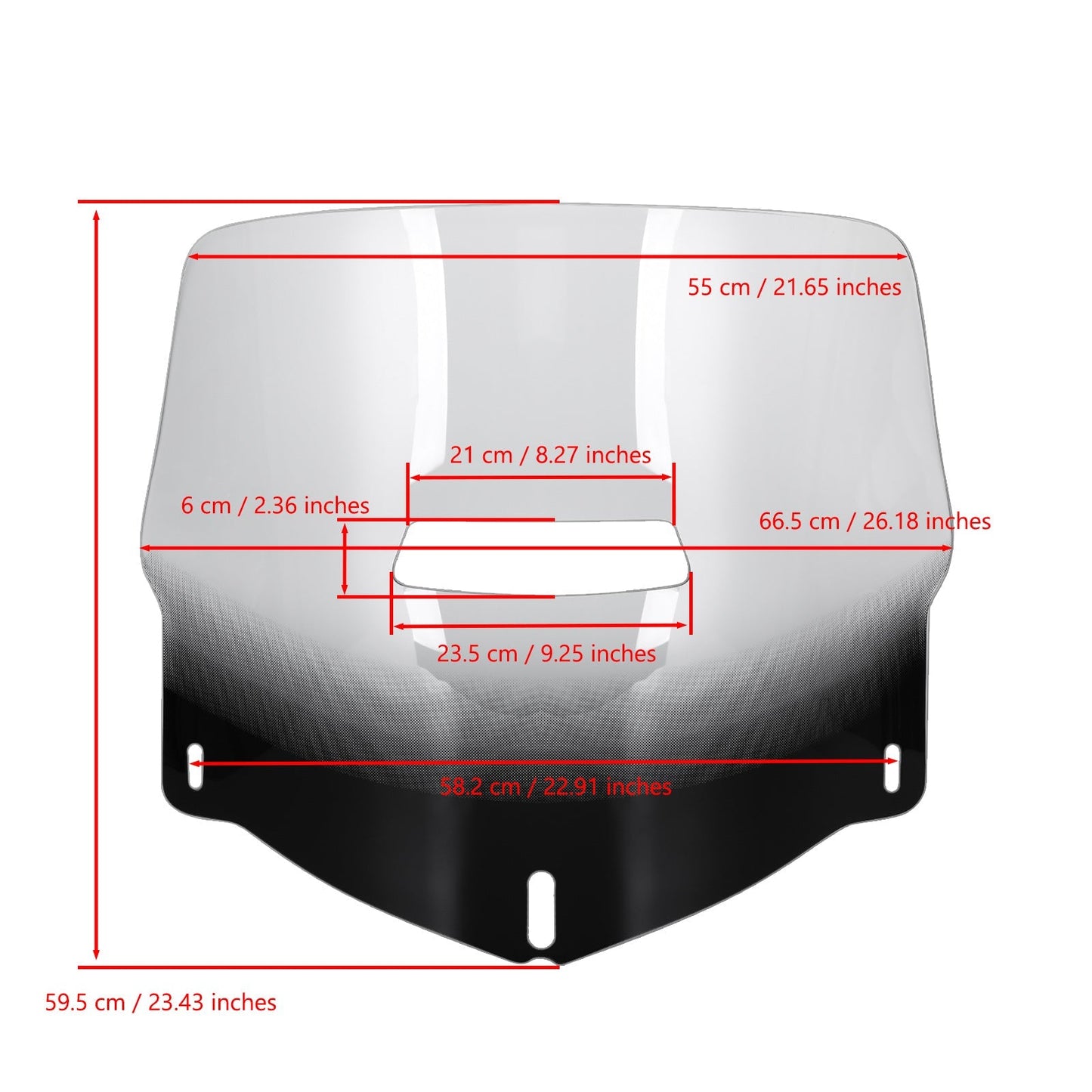Pare-brise ventilé pour Honda Goldwing 1800 GL1800 2001-2017