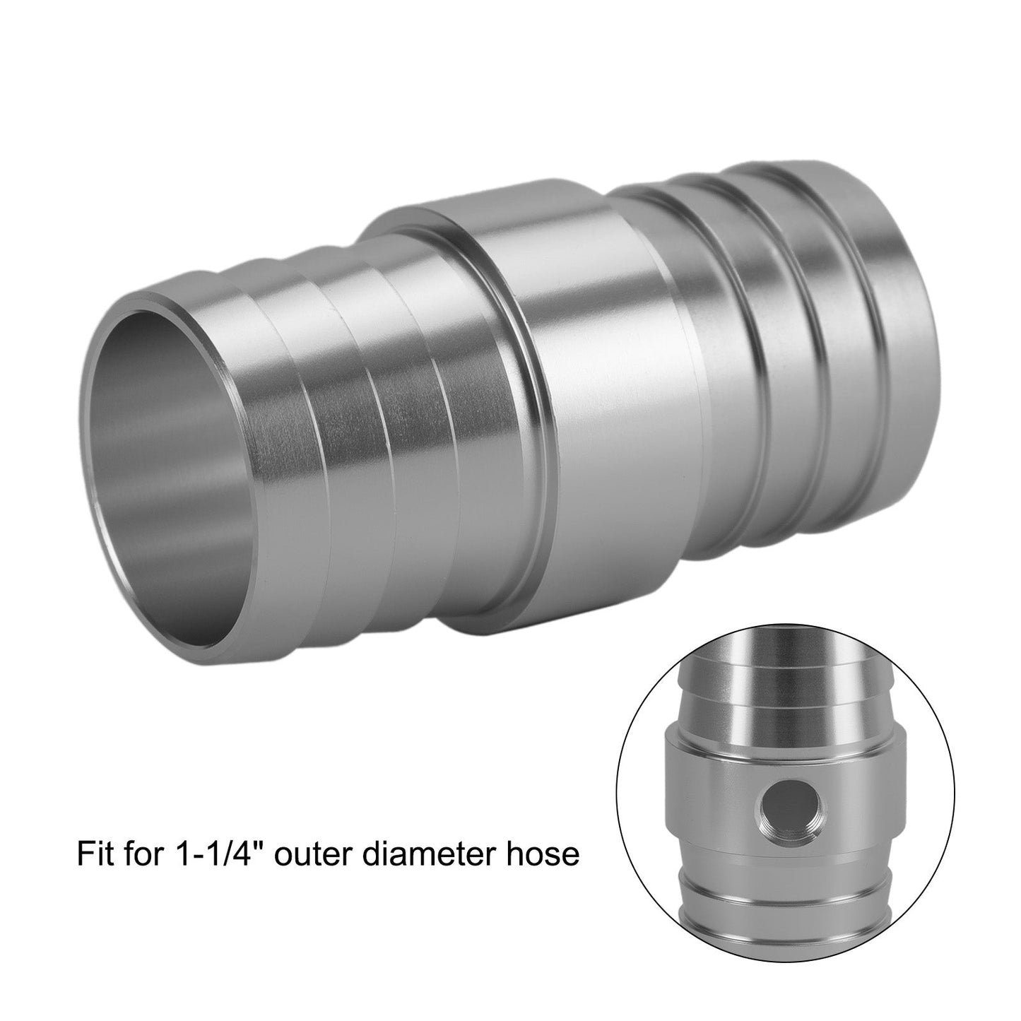 Tuyau de 1-1/4" avec adaptateur de port de vapeur NPT de 1/8" pour radiateur supérieur LS Swap, liquide de refroidissement