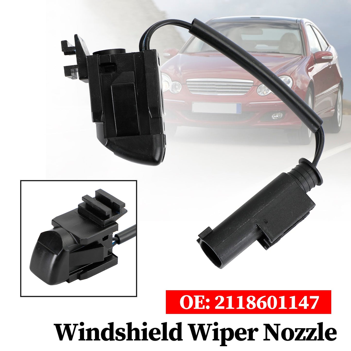 Buse d'essuie-glace pour pare-brise Benz W203 W208 W209 W211 W219 CL203 C219 2118601147