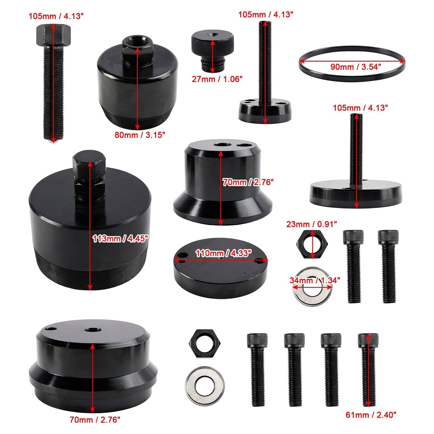 Outil de démontage et d'installation de joints de vilebrequin avant et arrière pour Ford 6,7 L F-650 F-750 2016-2022 T-152 303-1510