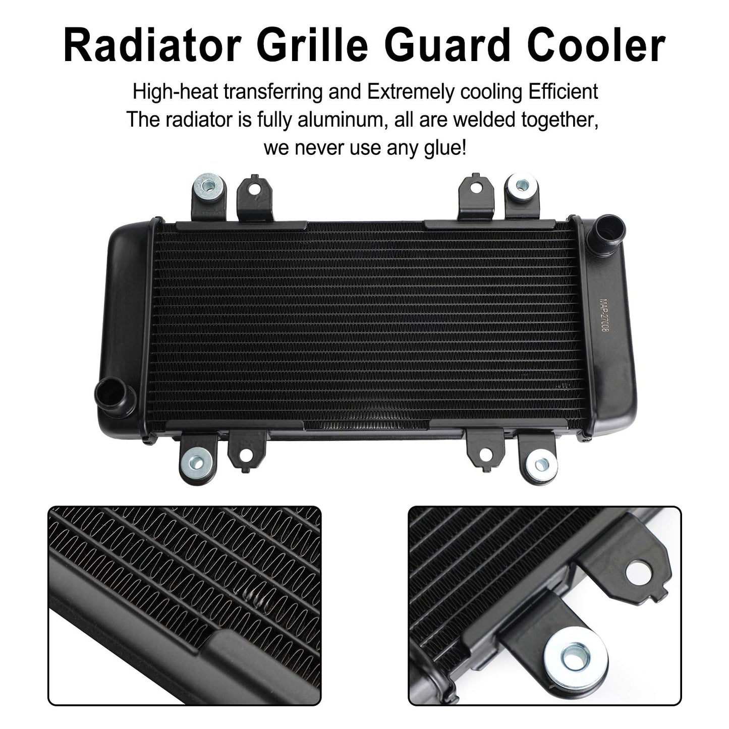 Protection de radiateur pour Kawasaki Ninja 300 EX300 EX 300 2013-2017