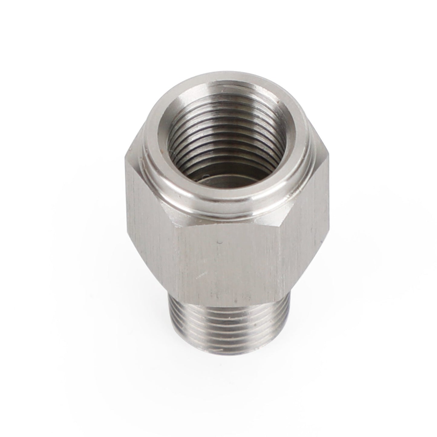Adaptateur de manomètre de pression d'huile en acier inoxydable, 1/8" NPT mâle vers 1/4" M10x1,0 femelle