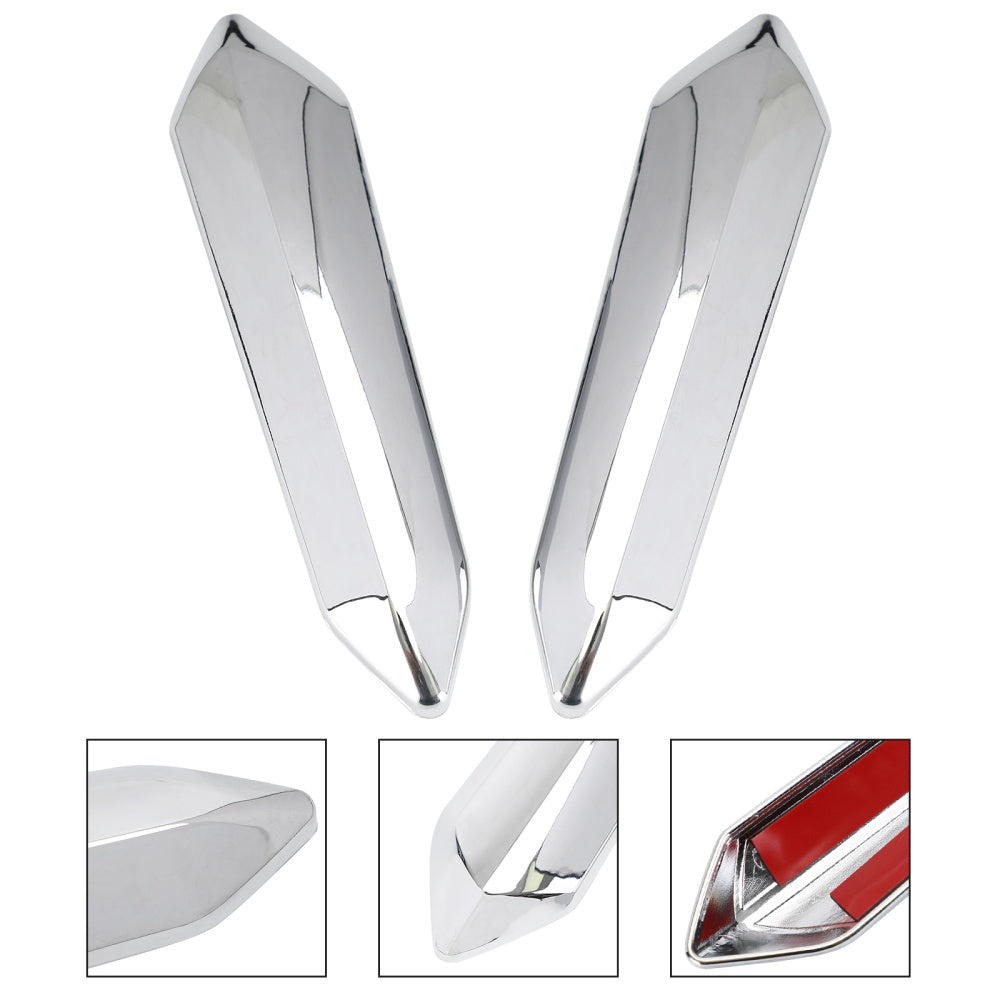 Pair Chrome Windshield Windscreen Strut Covers For For Honda Goldwing GL1800 2018-2021