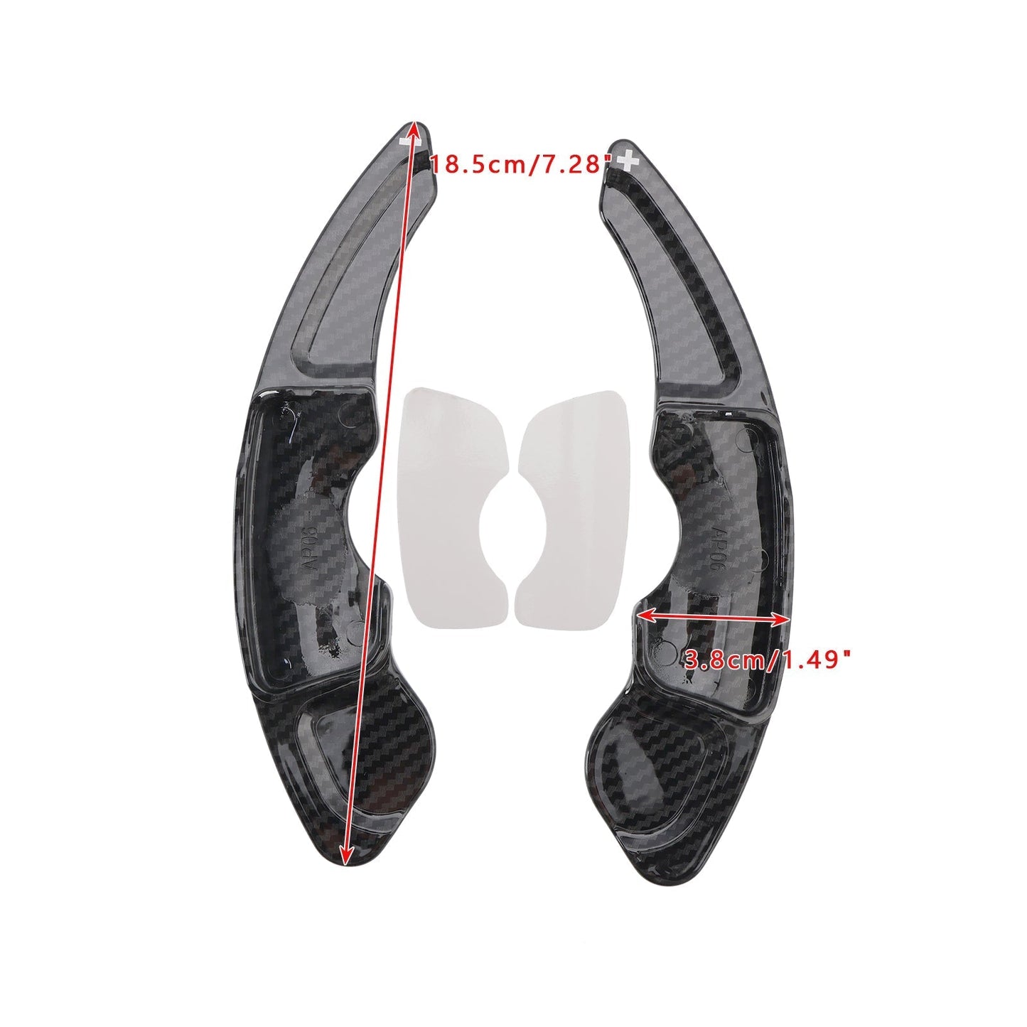 Cubiertas de extensión para palanca de cambios de volante con aspecto de carbono para Lexus NX200t y NX300 (2011-2017)