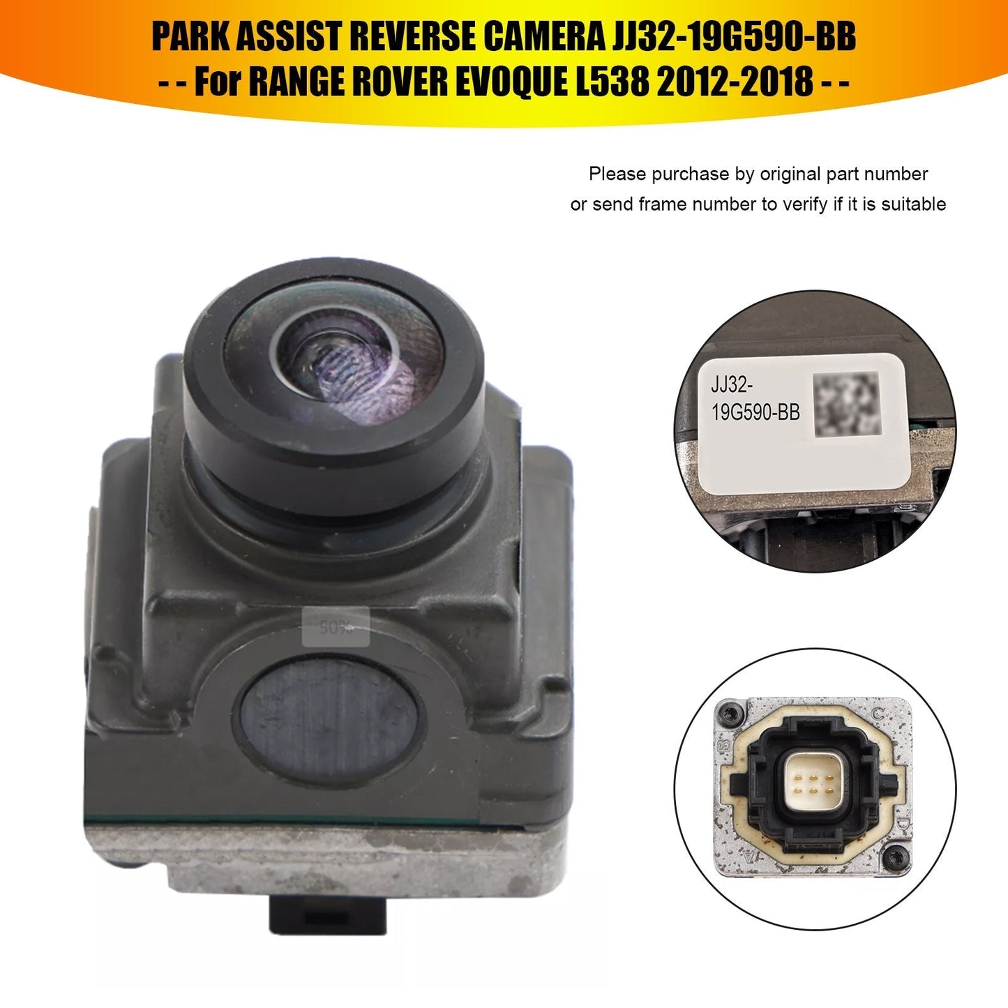Caméra de recul pour le Range Rover Evoque L538 (2012-2018) LR114320 JJ32-19G590-BB