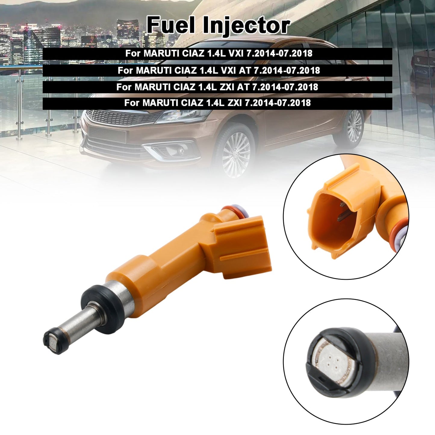 10.2014-11.2017 Injecteurs de carburant Maruti Swift Dzire 2e génération 1,2 L 15710M83P00