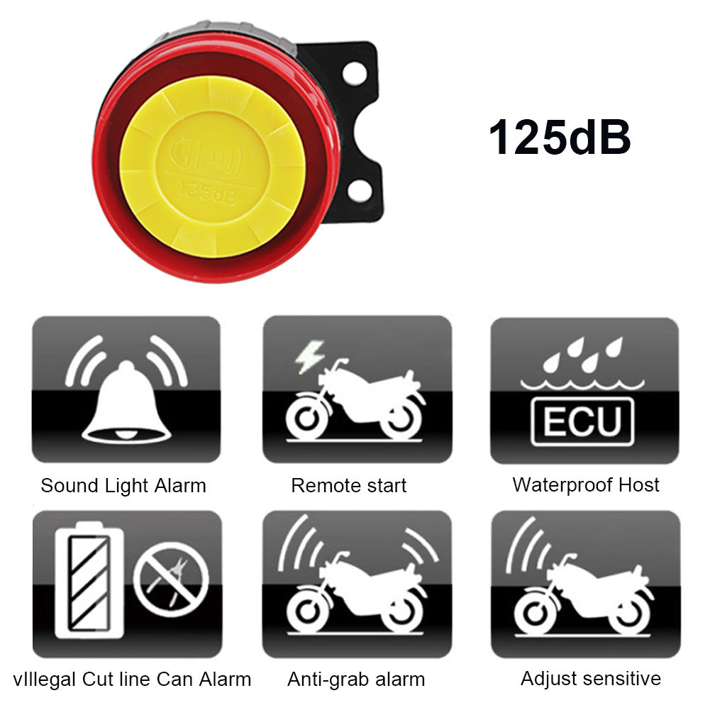 Sistema de alarma antirrobo para scooter con arranque remoto A3 y seguridad para motor GB
