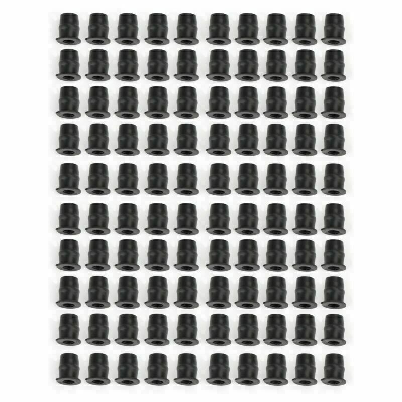 Écrous de puits en caoutchouc M5 10-32 pour pare-brise et carénage, 3/8" (5 mm), lot de 100