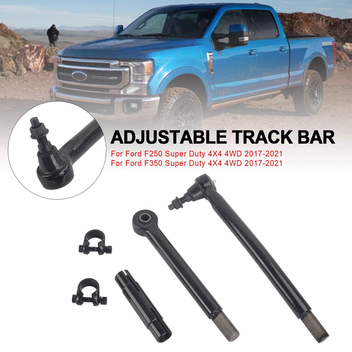 2017-2021 For Ford F350 Super Duty 4X4 4WD Front Adjustable Track Bar Lift Kits