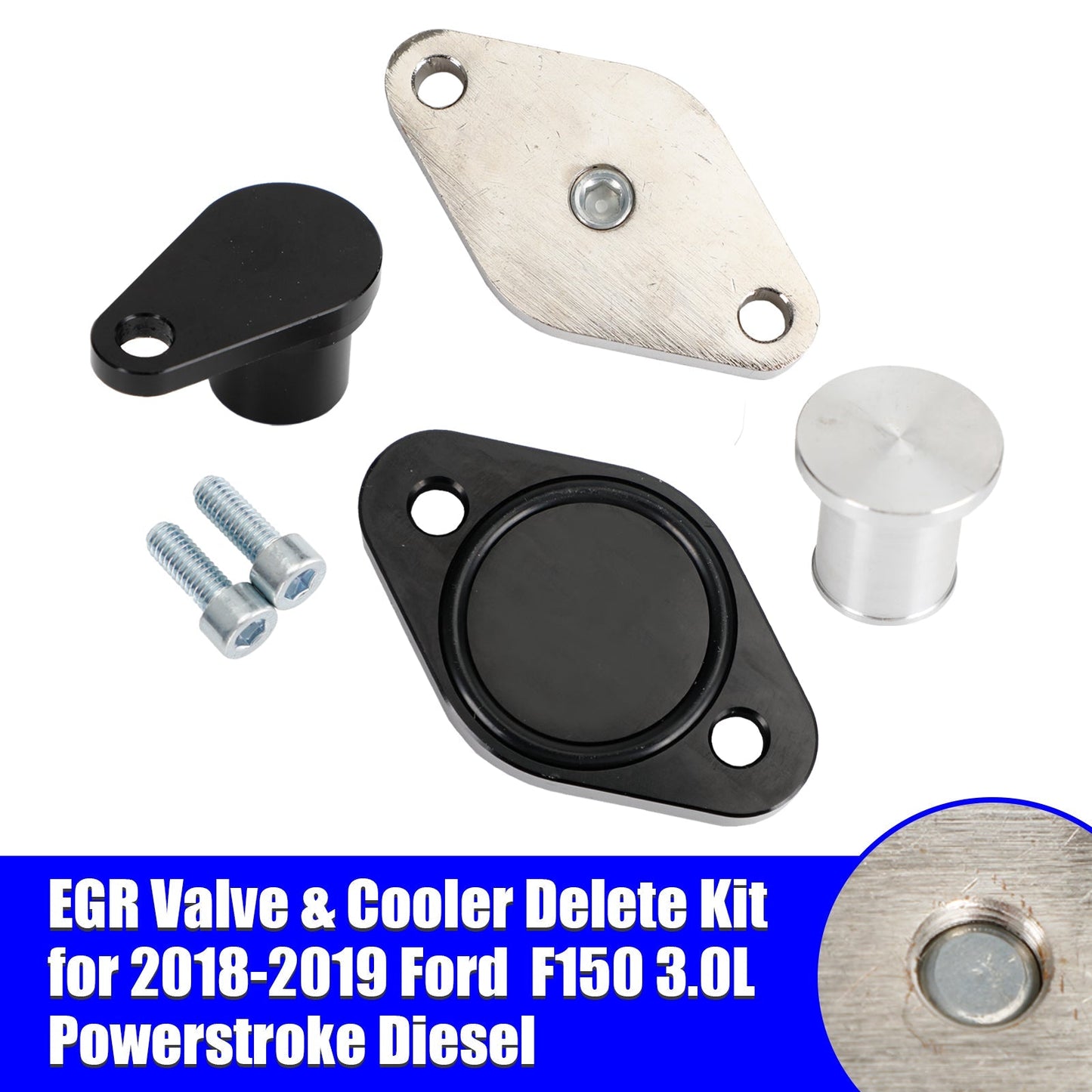 2018-2019 Ford F150 3.0L Powerstroke Diesel EGR Valve & Cooler Delete Kit