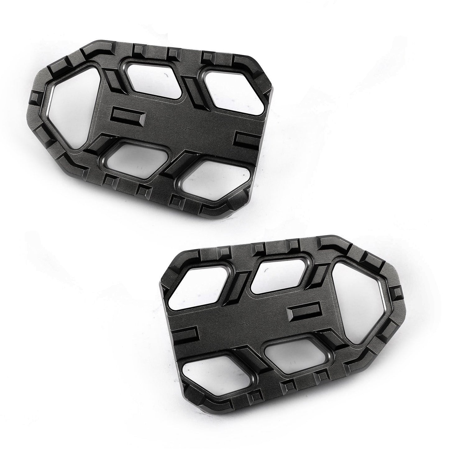 Adaptateurs de repose-pieds larges noirs pour Suzuki DL V-Strom 650 1000 / XT 2006-2020