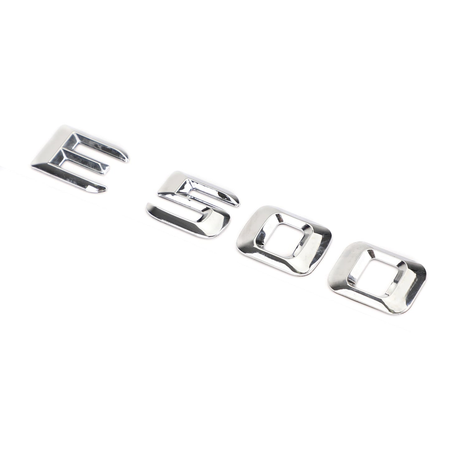 Emblème chromé pour coffre arrière Mercedes E500, plaque signalétique, lettres et chiffres
