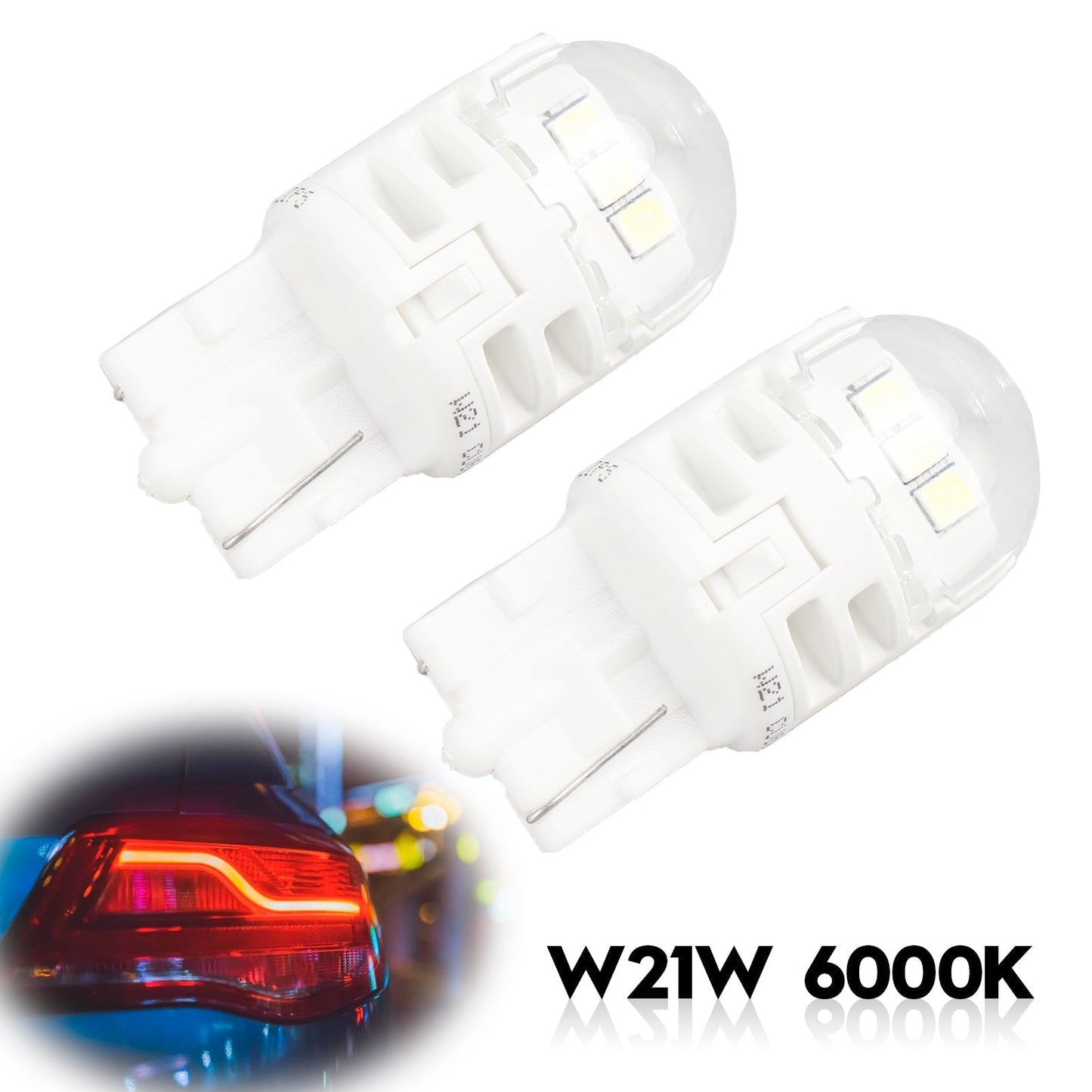 Pour Philips 11065CU60X2 Ultinon Pro6000 LED-BLANC W21W 6000K 250lm