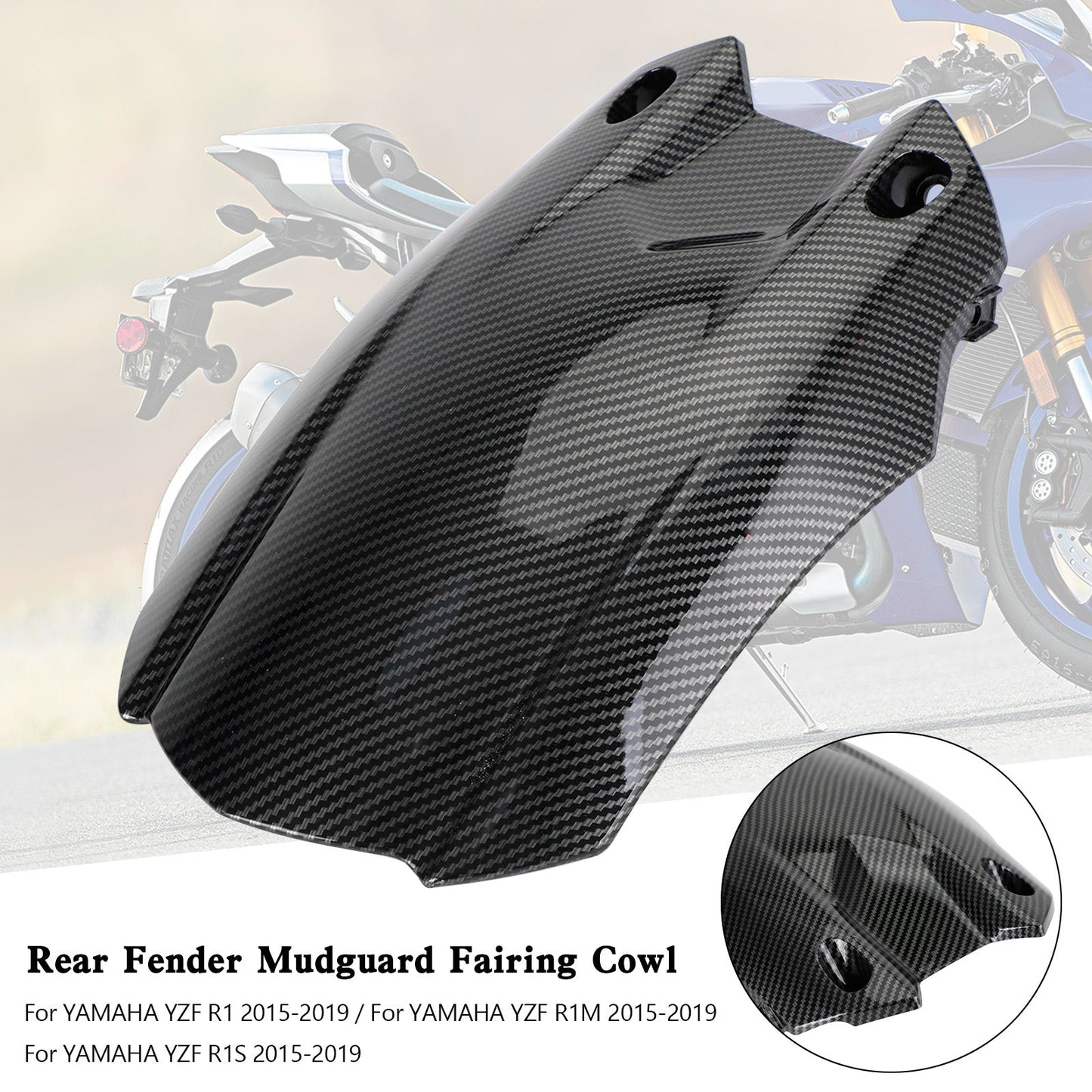 Carenado de guardabarros trasero para Yamaha YZF-R1 YZF R1M R1S 2015-2019
