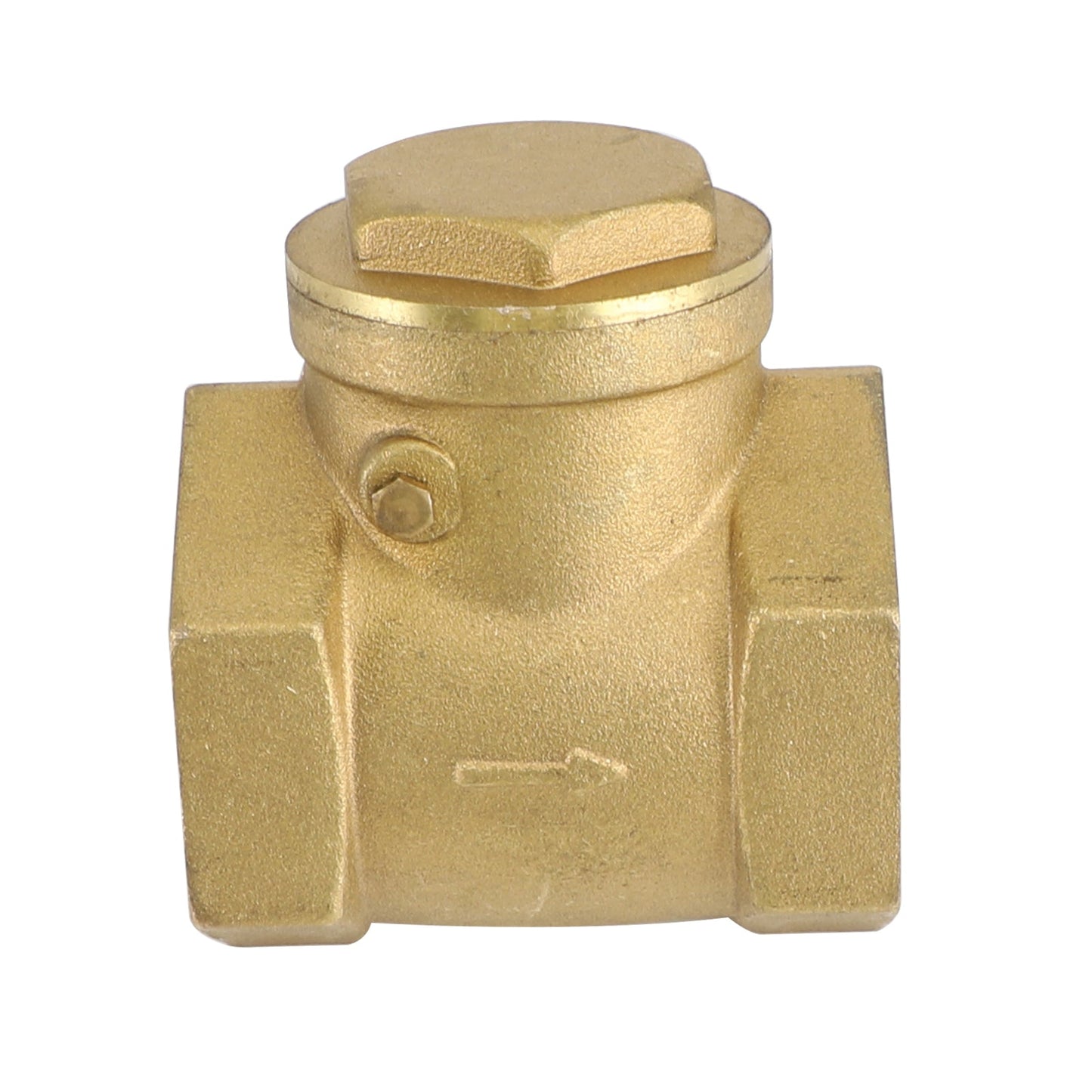 Clapet anti-retour à battant horizontal unidirectionnel en laiton, filetage femelle 1-1/2" DN15