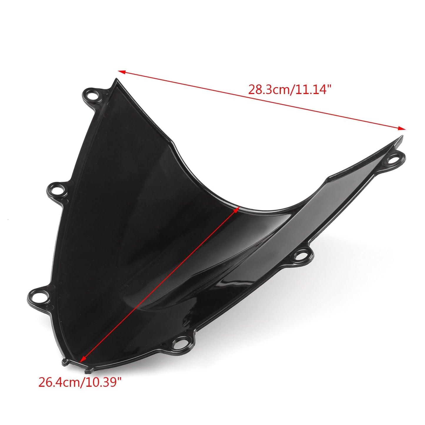 Pare-brise double bulle pour Honda CBR1000RR 2008-2011, noir