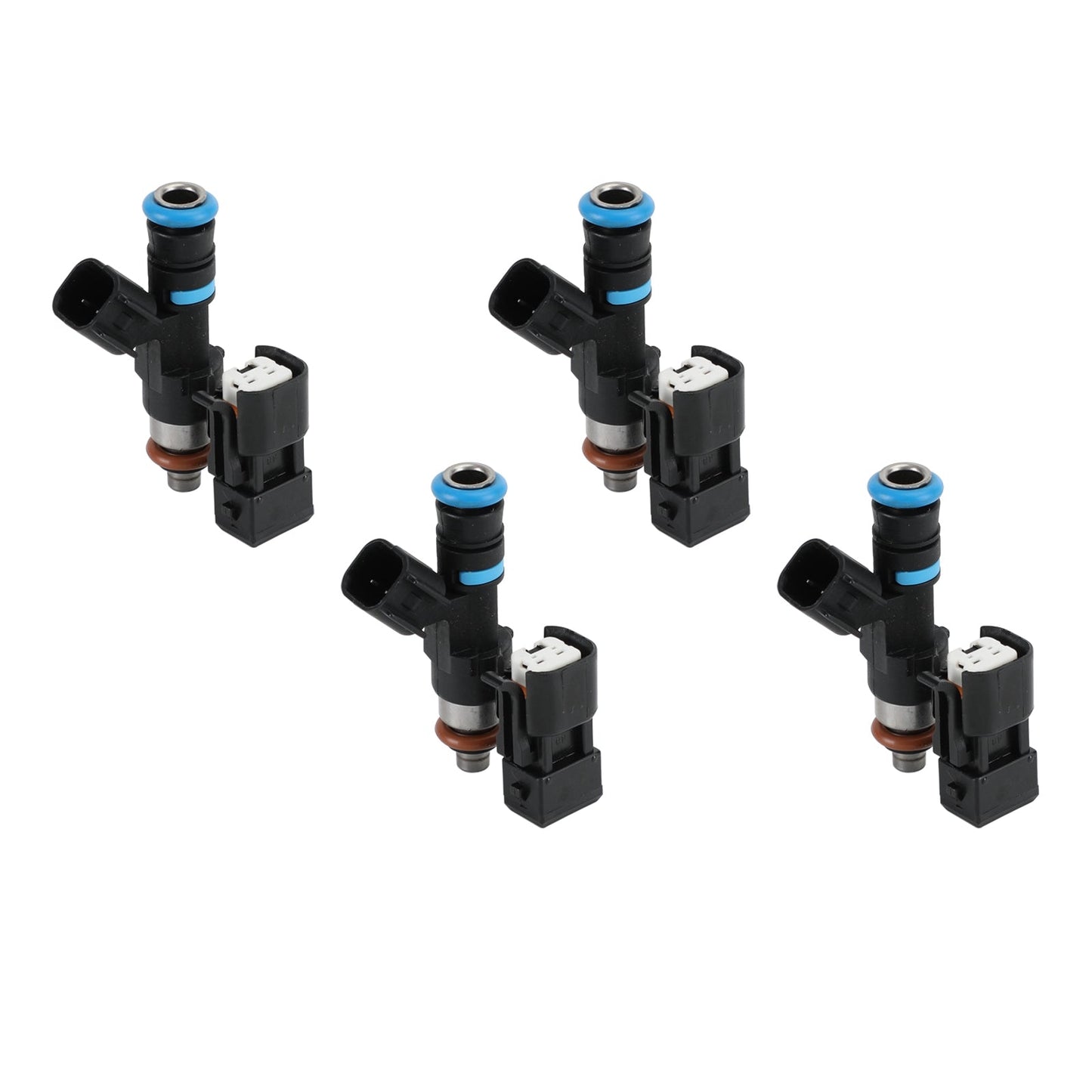 4 inyectores de combustible EV14 de 650 cc y 62 lb, 0280158117, compatibles con Audi A4 TT, Golf Jetta KSM 1.8T turbo.