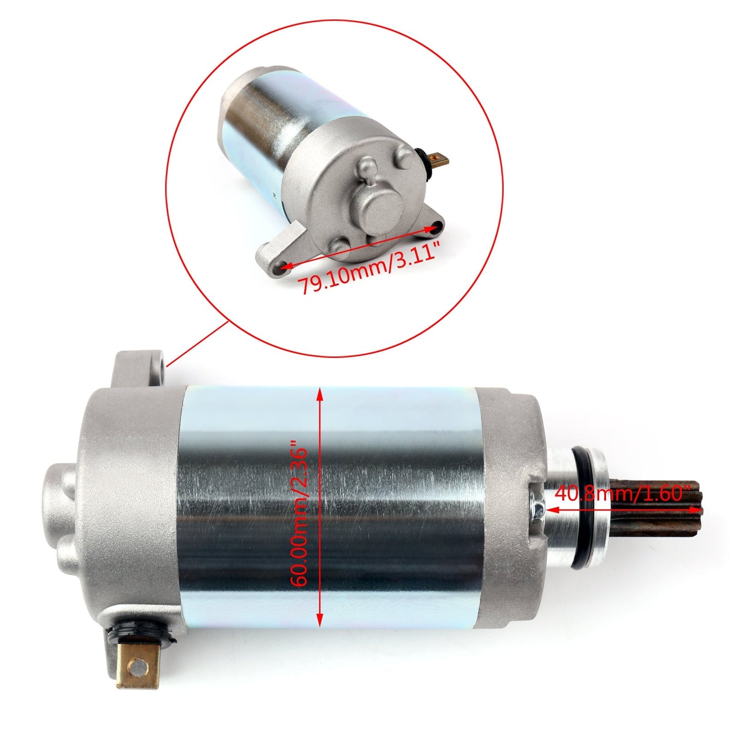 Arranque de motor para Yamaha XT125R 05-08 YB125 YBR125ED 05-14 YBR125ESD 2008/2011 (Compatible)