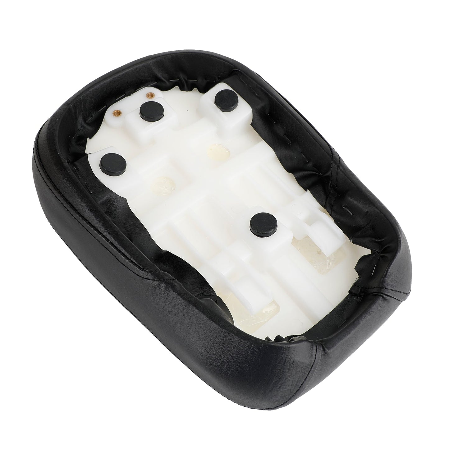 Cojín plano de PU para asiento trasero de pasajero, compatible con Yamaha V-Star XVS650 (1998-2010)
