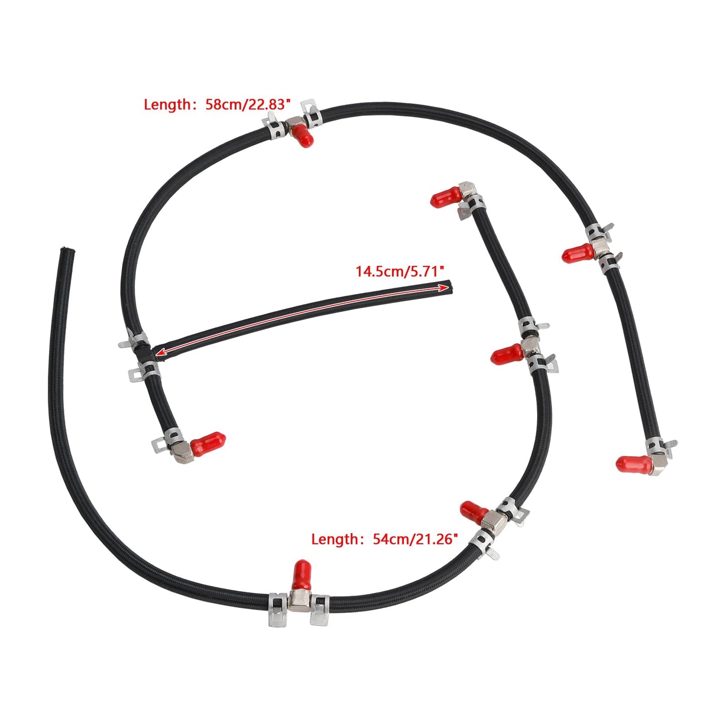 2004-2010 Duramax Diesel Truck Engines 6.6L Fuel Injector Return Line Kit 97328733 8973287331