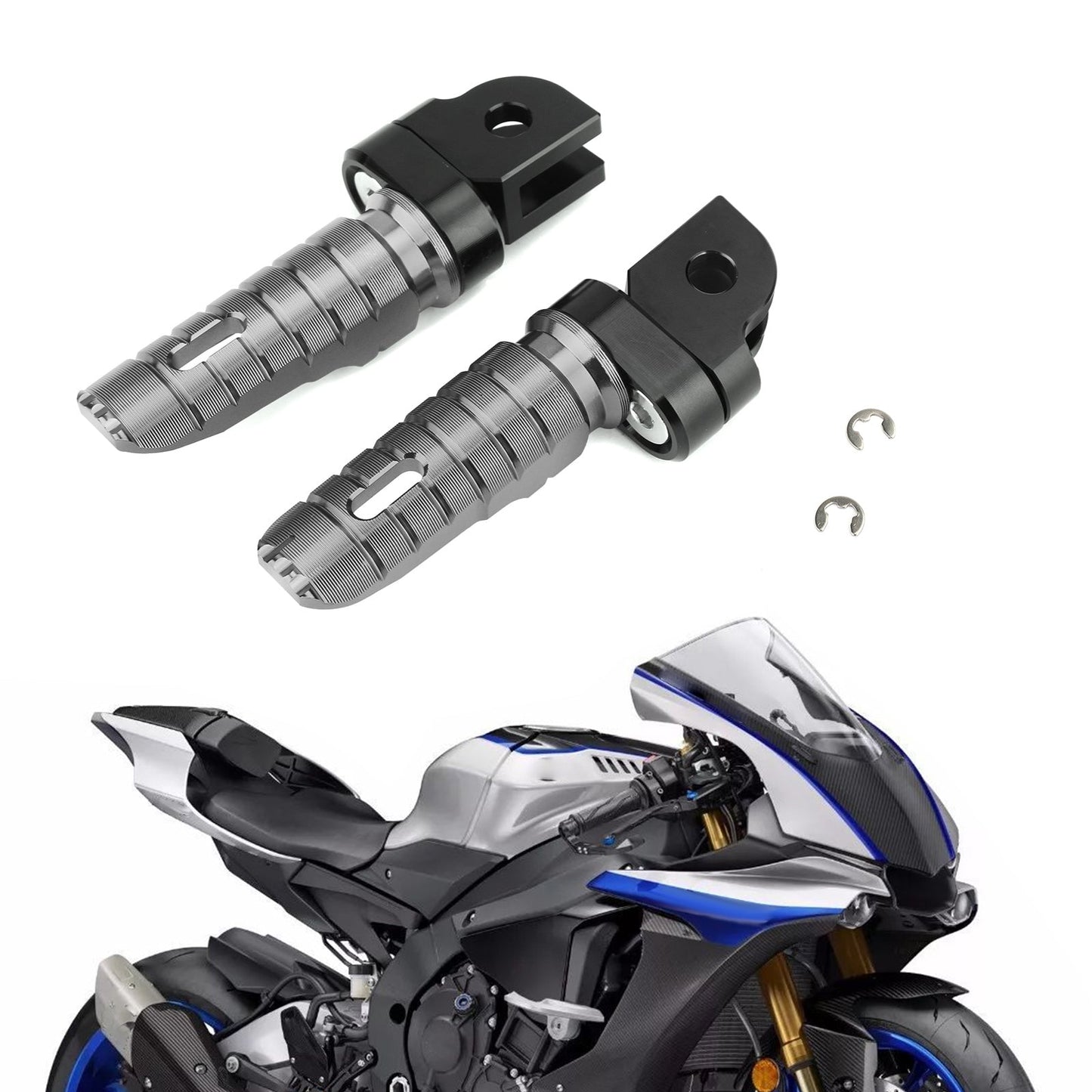 Repose-pieds avant en titane pour YAMAHA FZ-07, FZ-09, FJ-09, FZ-10, XSR 700, 900, FZ8