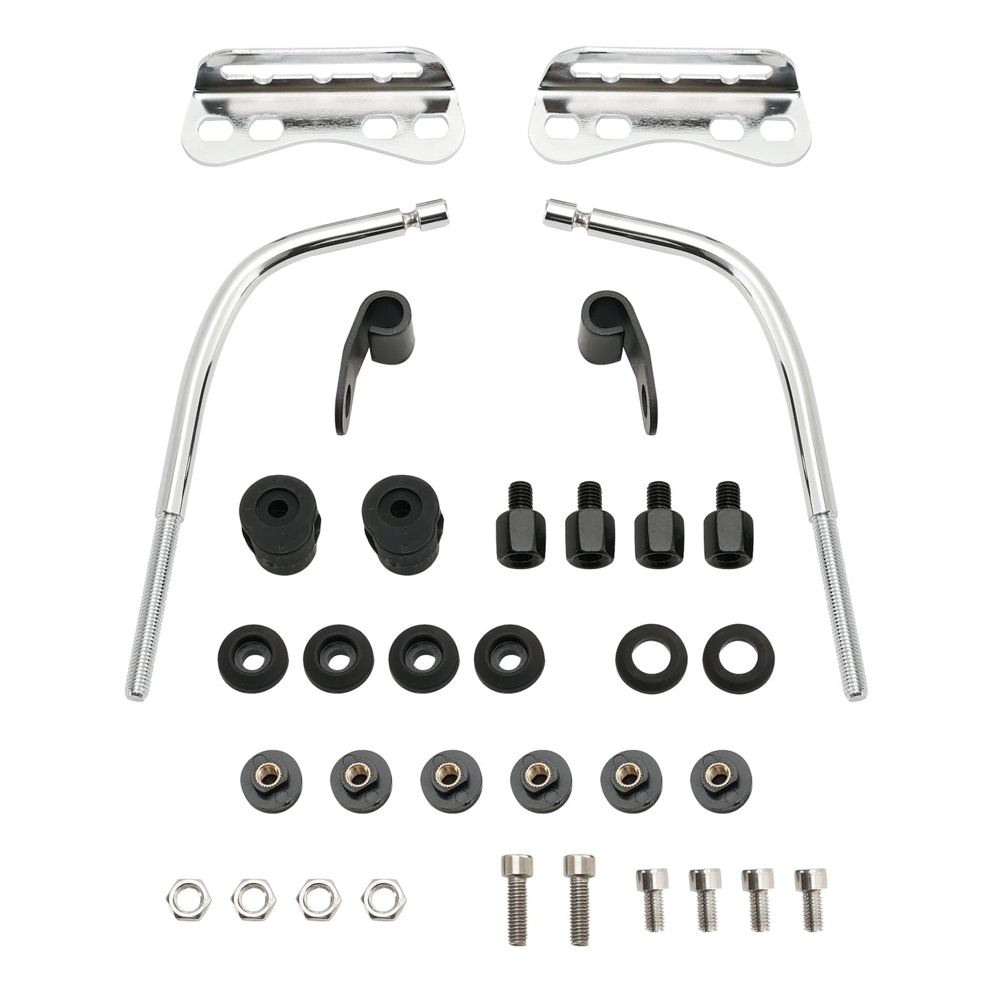 Support de montage de pare-brise universel pour phare de moto rétro Cafe Racer