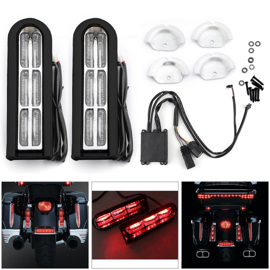 LED Inserts Saddlebag Filler Support Lights For For Harley Touring Electra Glide