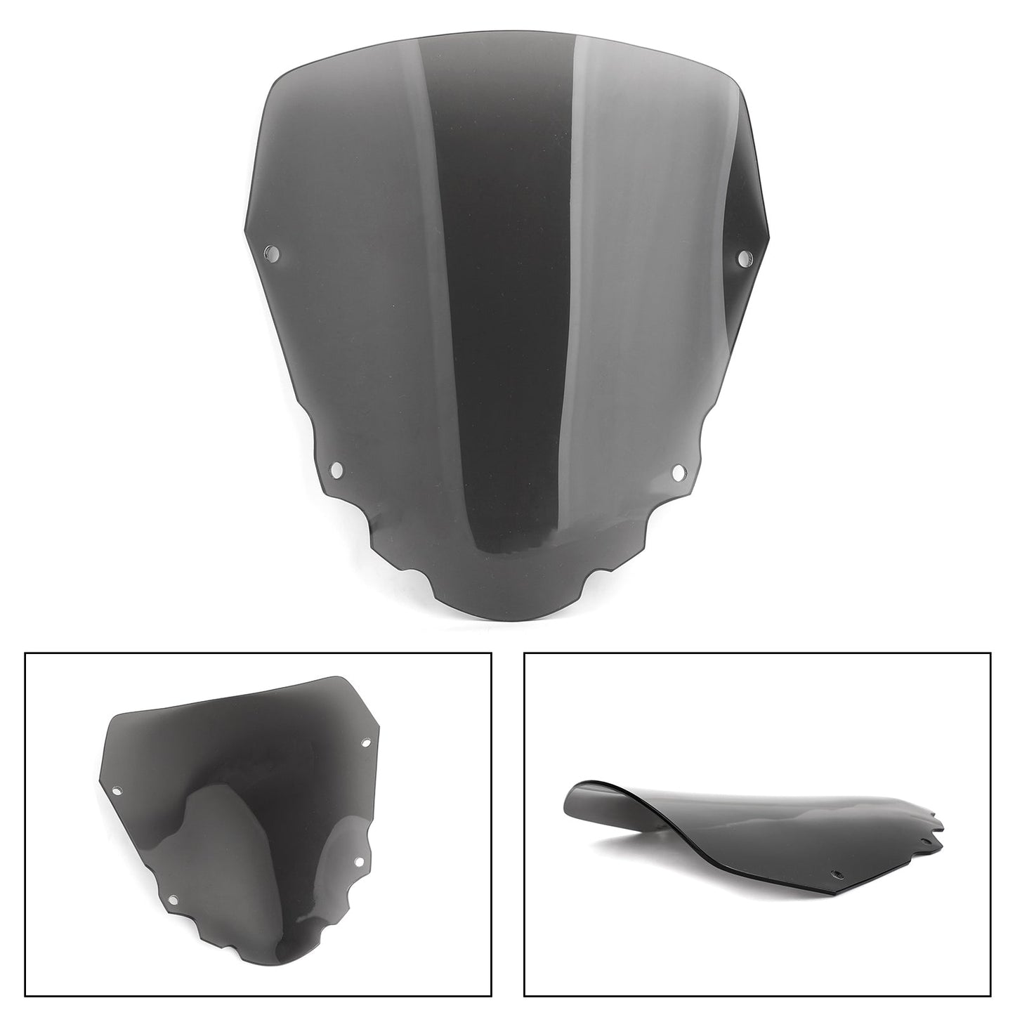 1 pare-brise court de 4 mm pour moto Kawasaki KLR650 2008-2014