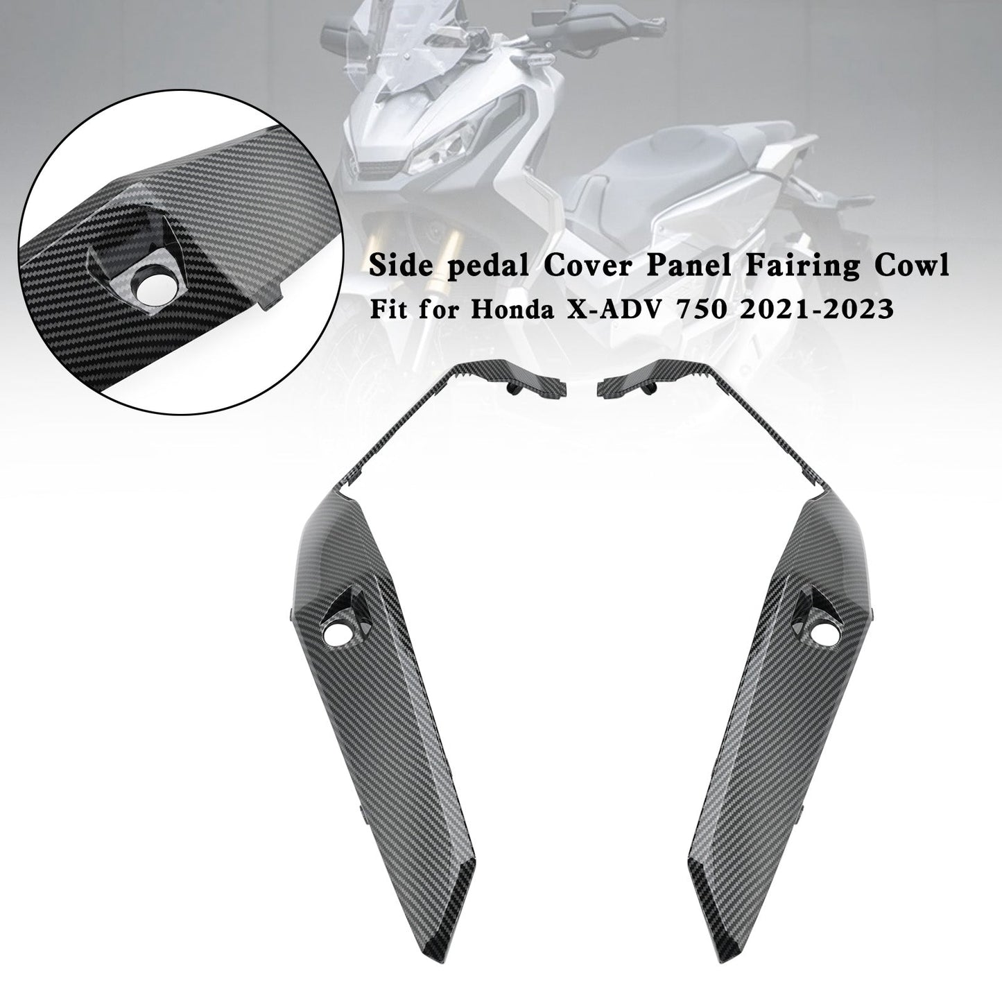 Panel de cubierta de pedal lateral y carenado para Honda X-ADV 750 XADV 2021-2023