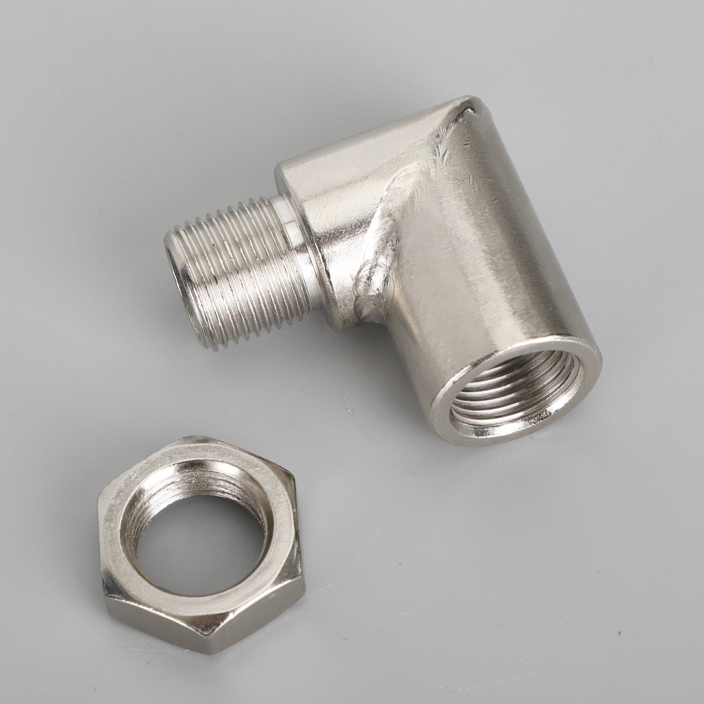 M18*1.5 Exhaust Pipe Oxygen Sensor Adapter 90 Degree Extension Extender CLE