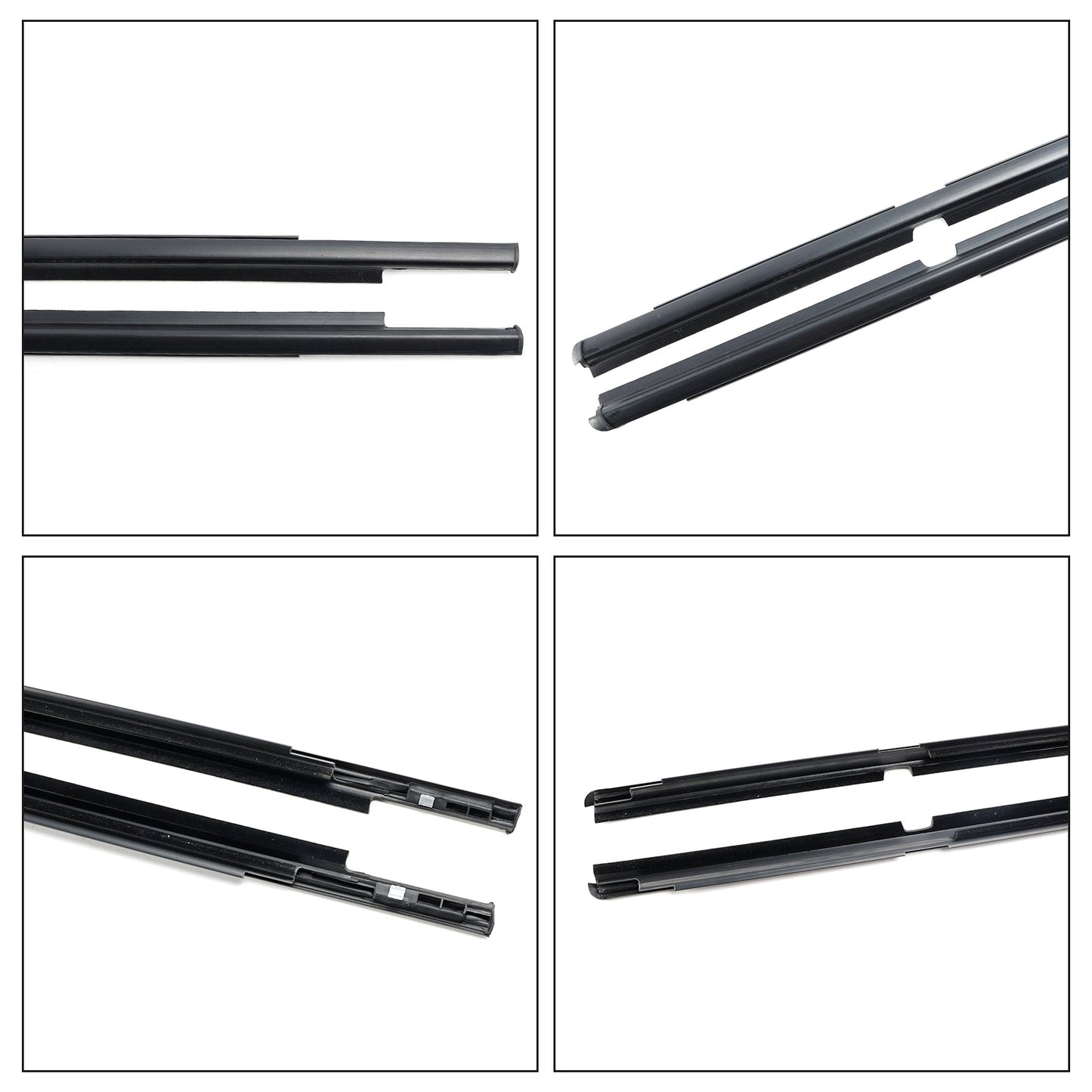 2005-2010 Toyota Vitz (KSP90, NCP91, NCP95, SCP90) 4 pièces moulures de joint d'étanchéité pour vitres de porte extérieures 68160-52110 68210-52110