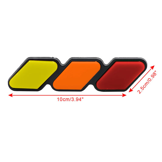 Toyota Tacoma TRD Tundra RAV4 Tri-Color Grille Badge Emblem Car Accessories