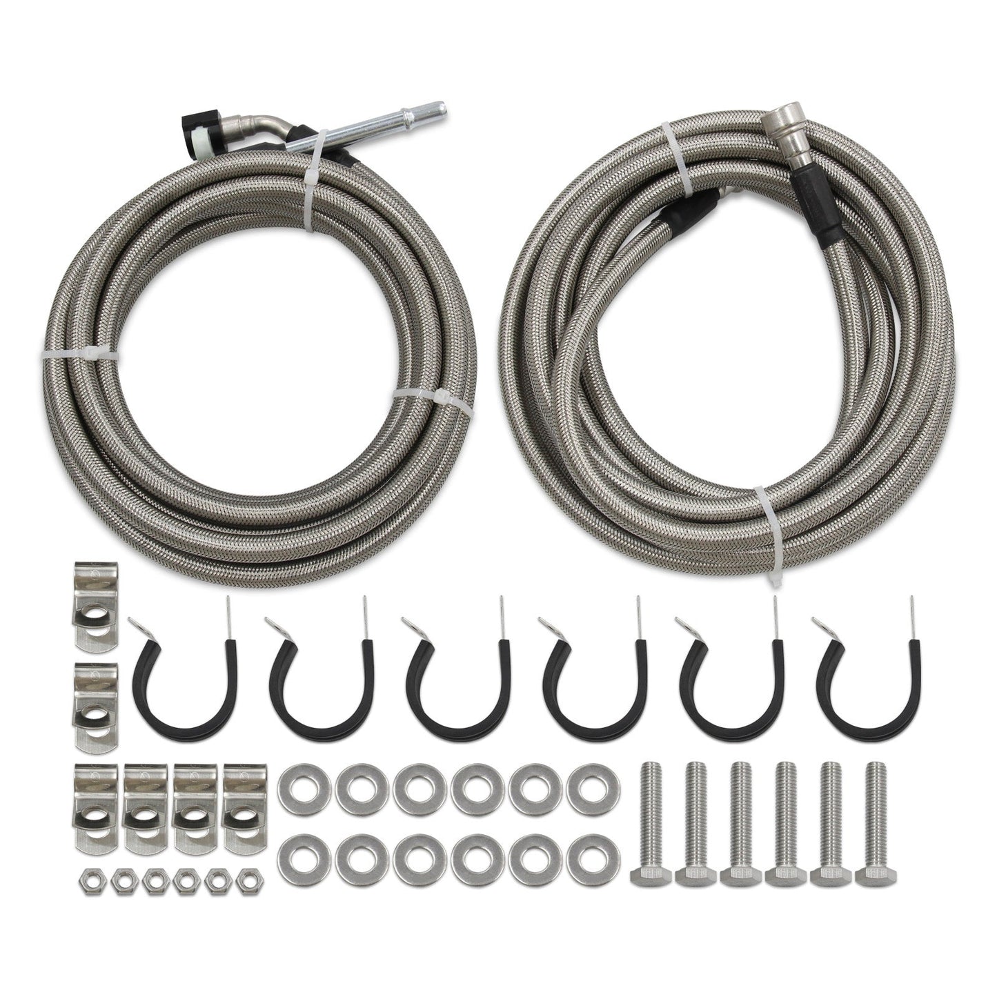2007-2008 PontiacG5 2.4L l4 Stainless Steel Braided Fuel Line Kit Quick Fix QFF0015SS