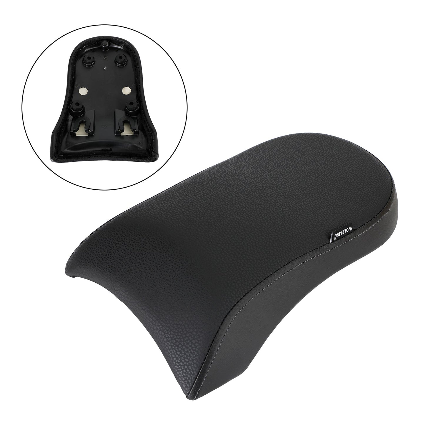 Asiento trasero de pasajero, sillín plano negro para BMW R18 (2020-2022/2021)
