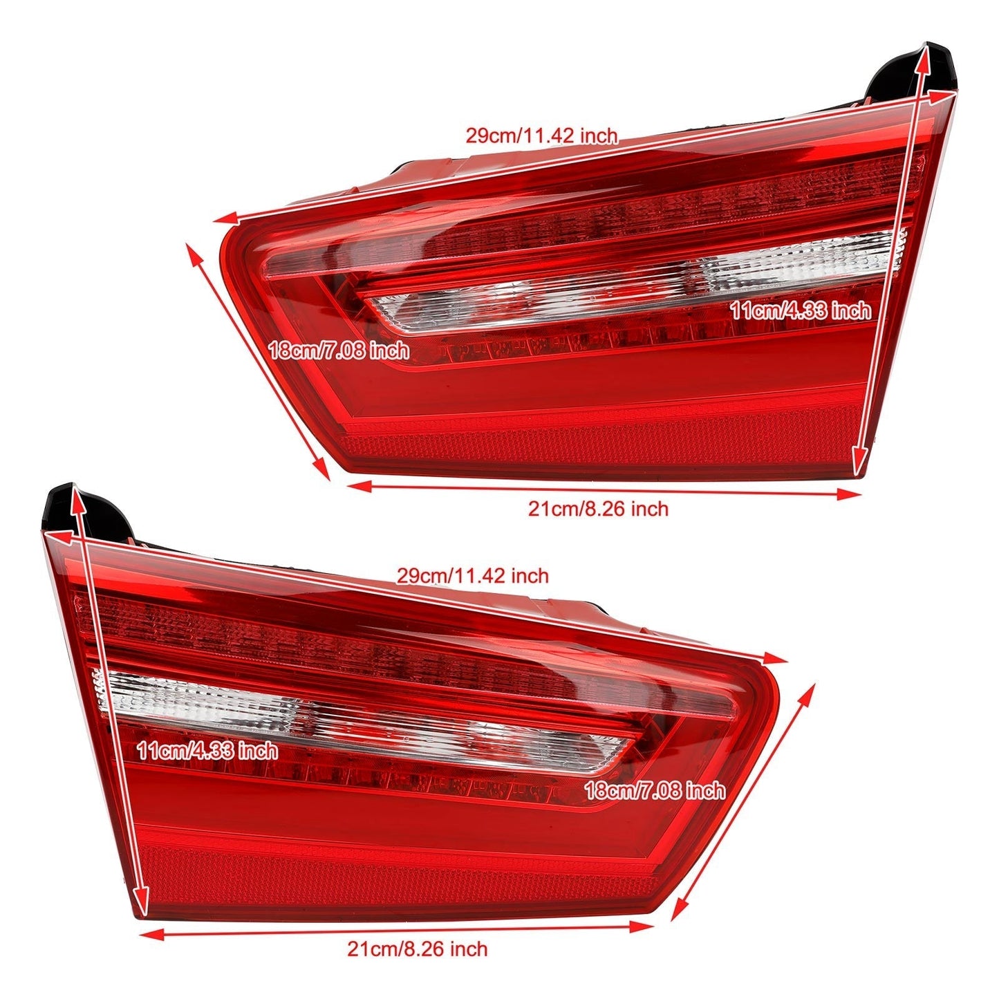Feu arrière LED intérieur et extérieur pour AUDI A6 C7 2012-2015, 4 pièces, 4GD945093, 4GD945094, 4GD945095, 4GD945096