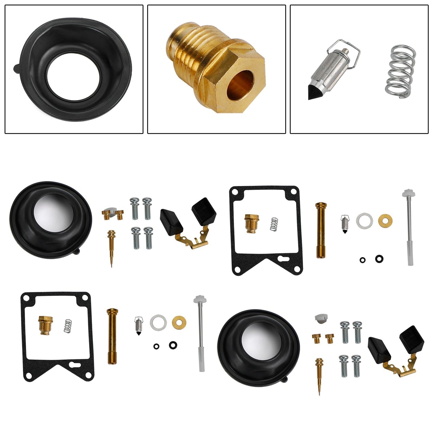Kit de reparación y reconstrucción de carburador de 2 piezas para Yamaha Virago 750 XV750 1981-1983