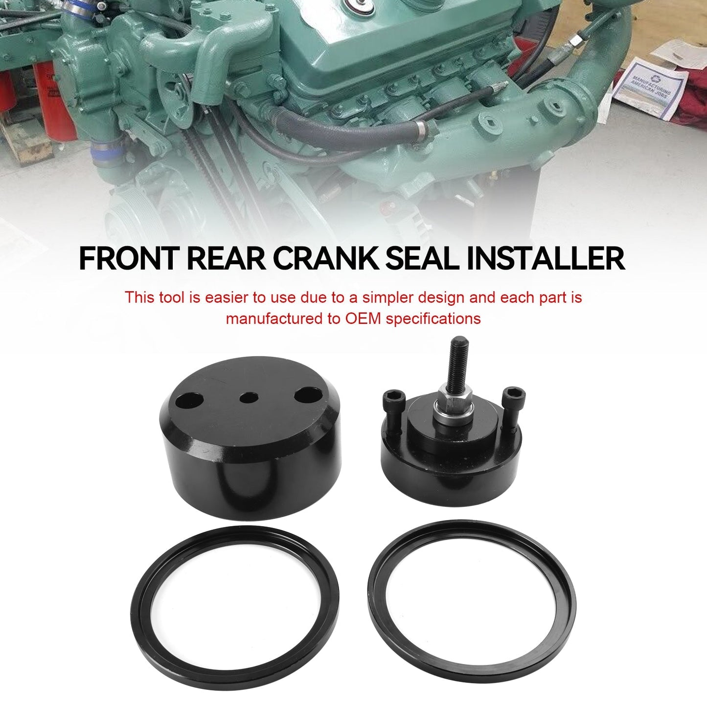 Detroit Diesel Series 60 12.7L 14L Front Rear Crank Seal Installer J-35686-B
