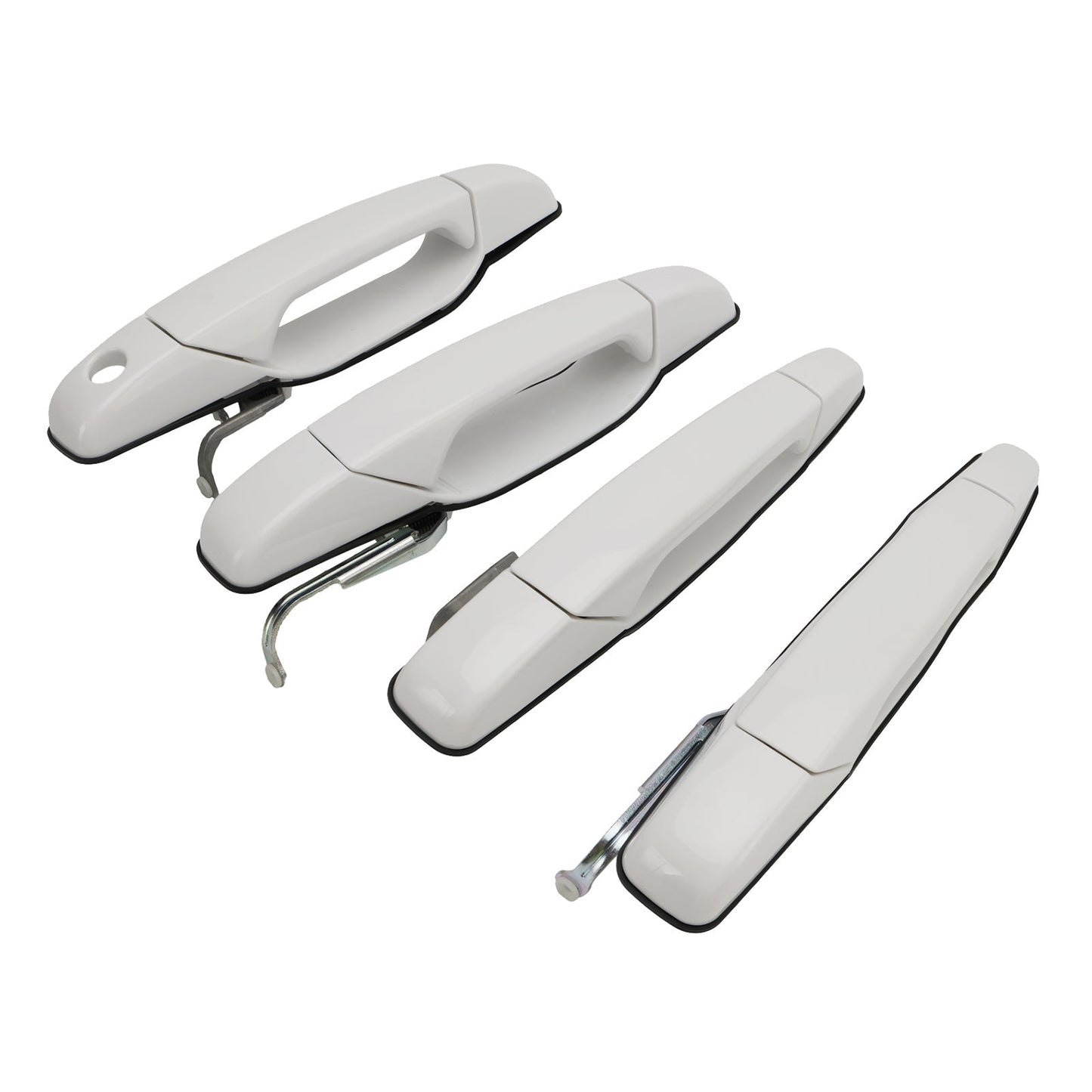 Ensemble de 4 poignées de porte avant et arrière blanches pour Cadillac Escalade Hybrid Sport Utility 2009-2013 (284053446, 84053444, 20954826, 25890276)