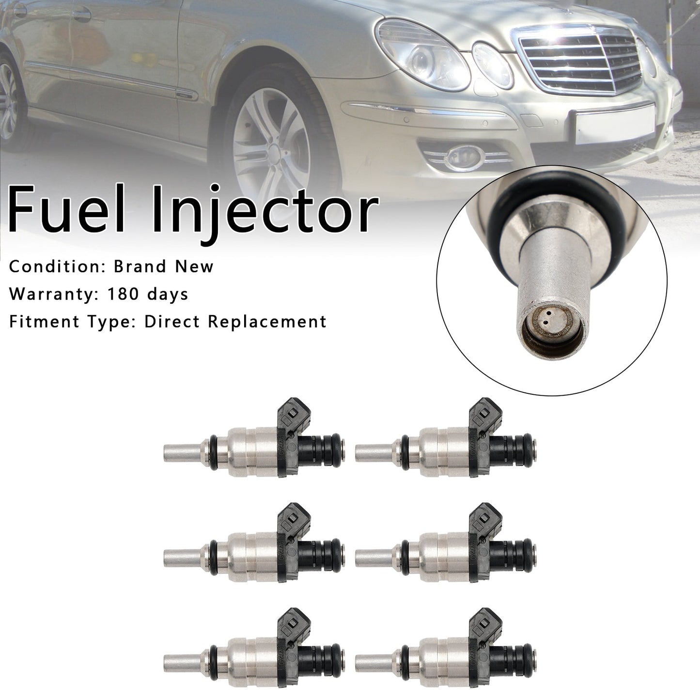 2001-2005 BMW 320i 325i 325xi 525i 6Pcs Fuel Injector 13537546244 1427240 7546244
