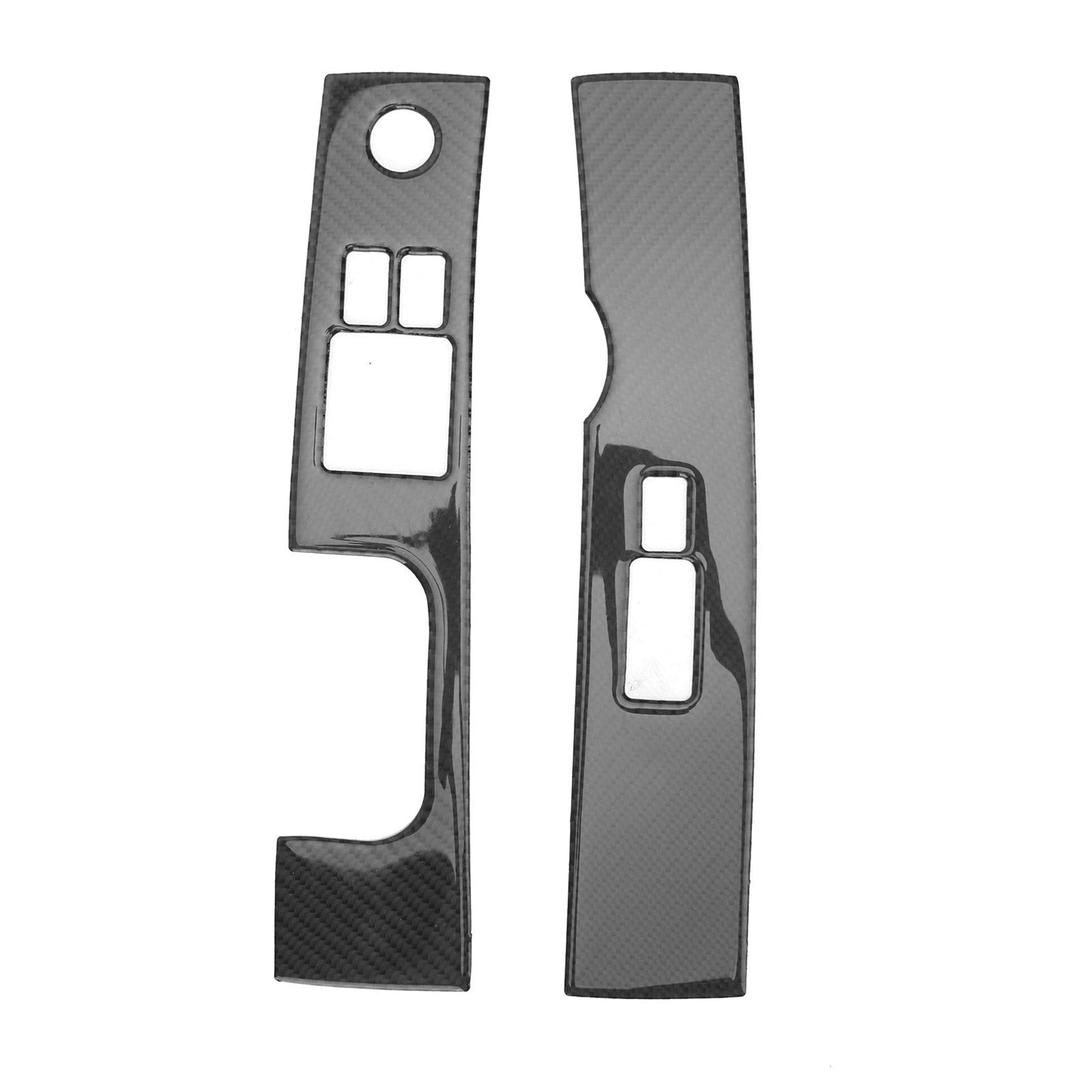 Garniture de panneau de commutateur de lève-vitre intérieur en fibre de carbone pour Nissan 350Z 2006-2009