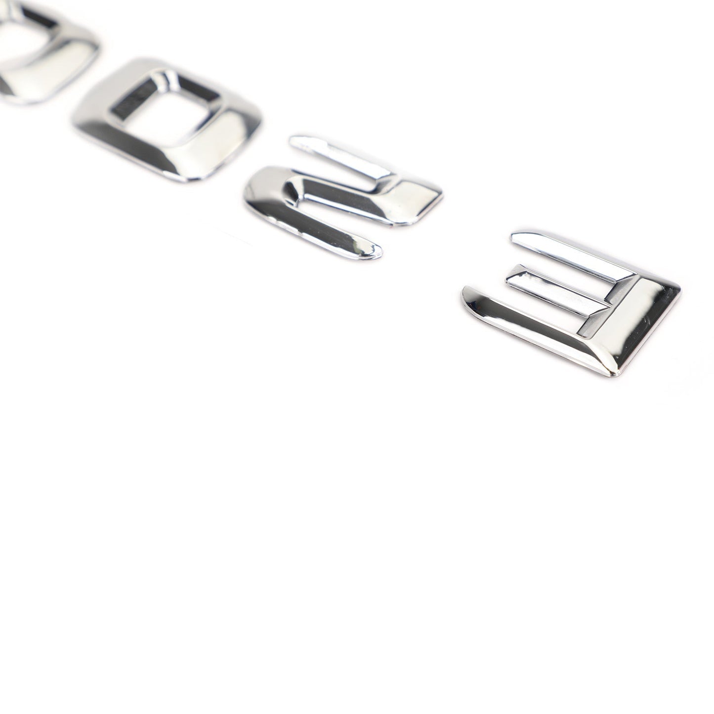 Emblème de coffre arrière, plaque signalétique, lettres et chiffres, compatible avec Mercedes E200, chromé