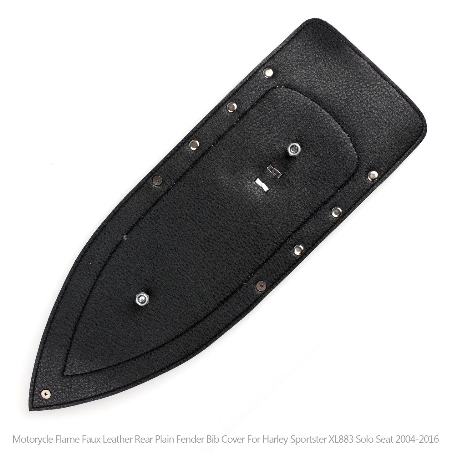 Bavette de garde-boue arrière en cuir uni pour selle solo Harley Sportster XL883 04-16