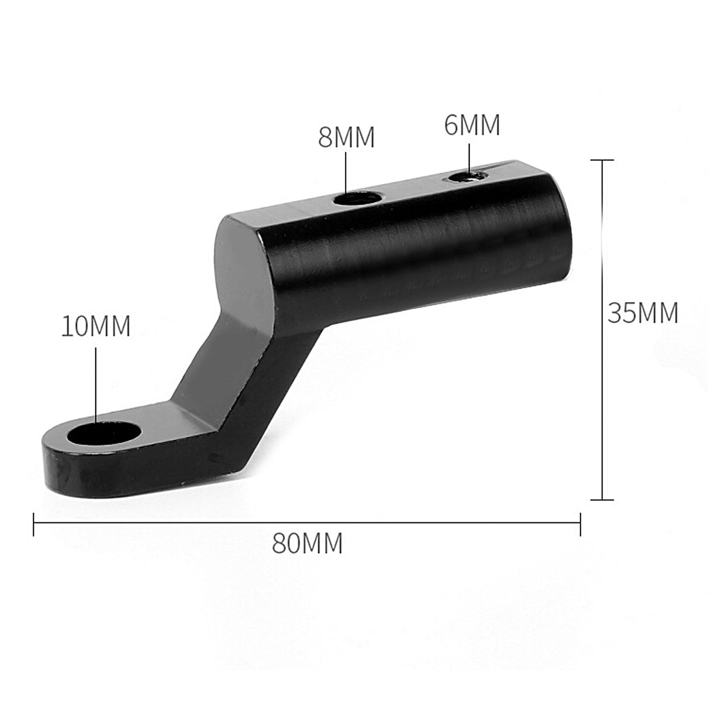 Extensores de luz y espaciadores para espejos de motocicleta universales M6/M8, adaptadores de extensión BK