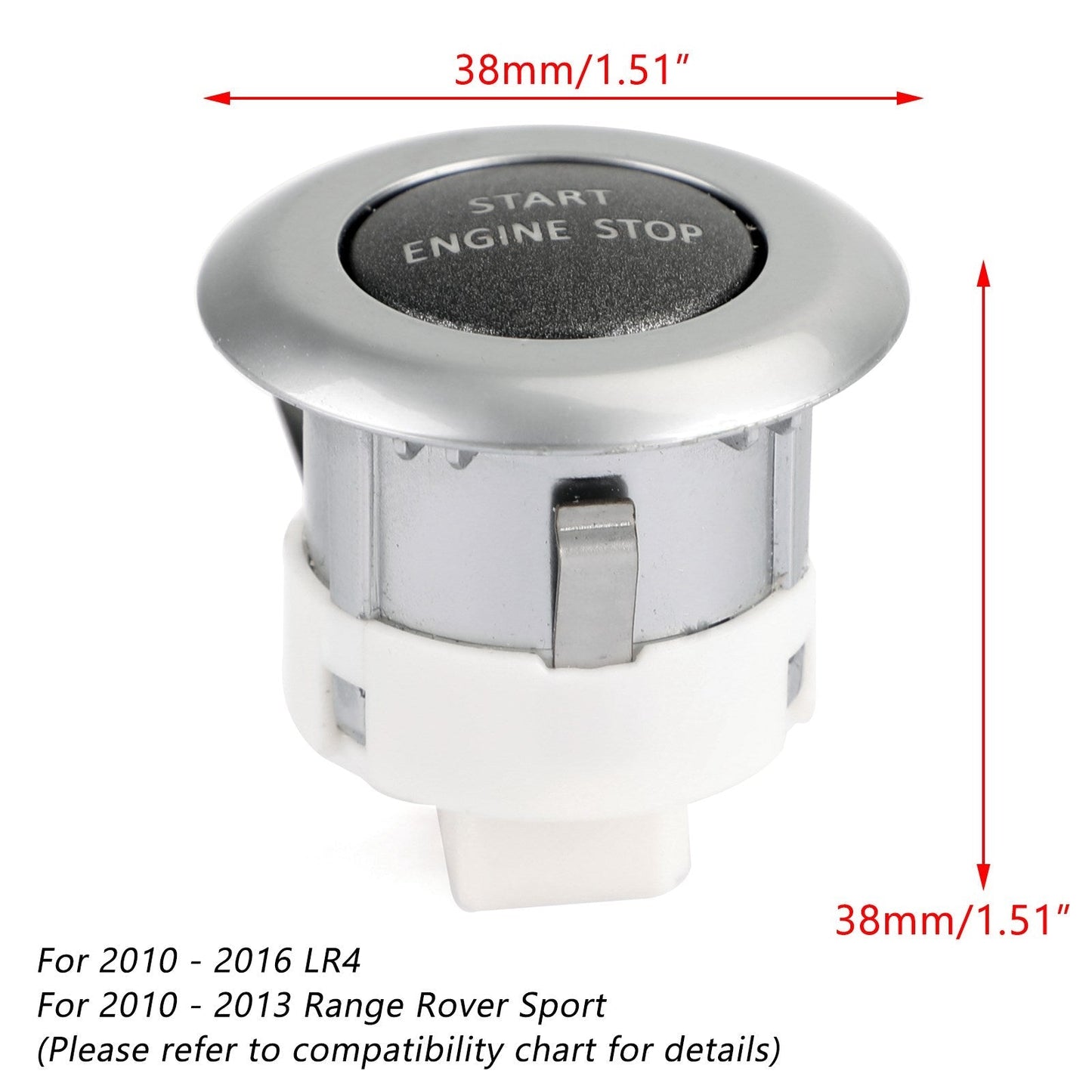 Bouton poussoir de démarrage et d'arrêt du moteur LR014015 pour Land Range Rover Sport LR4