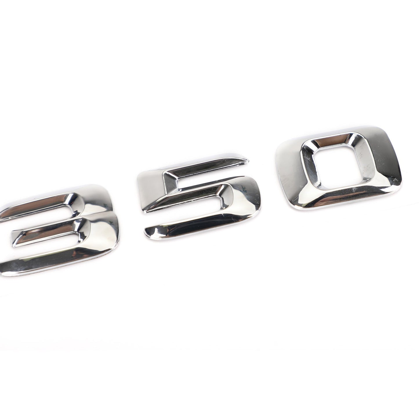 Emblème de coffre arrière, plaque signalétique, lettres et chiffres, compatible avec Mercedes E350, chromé