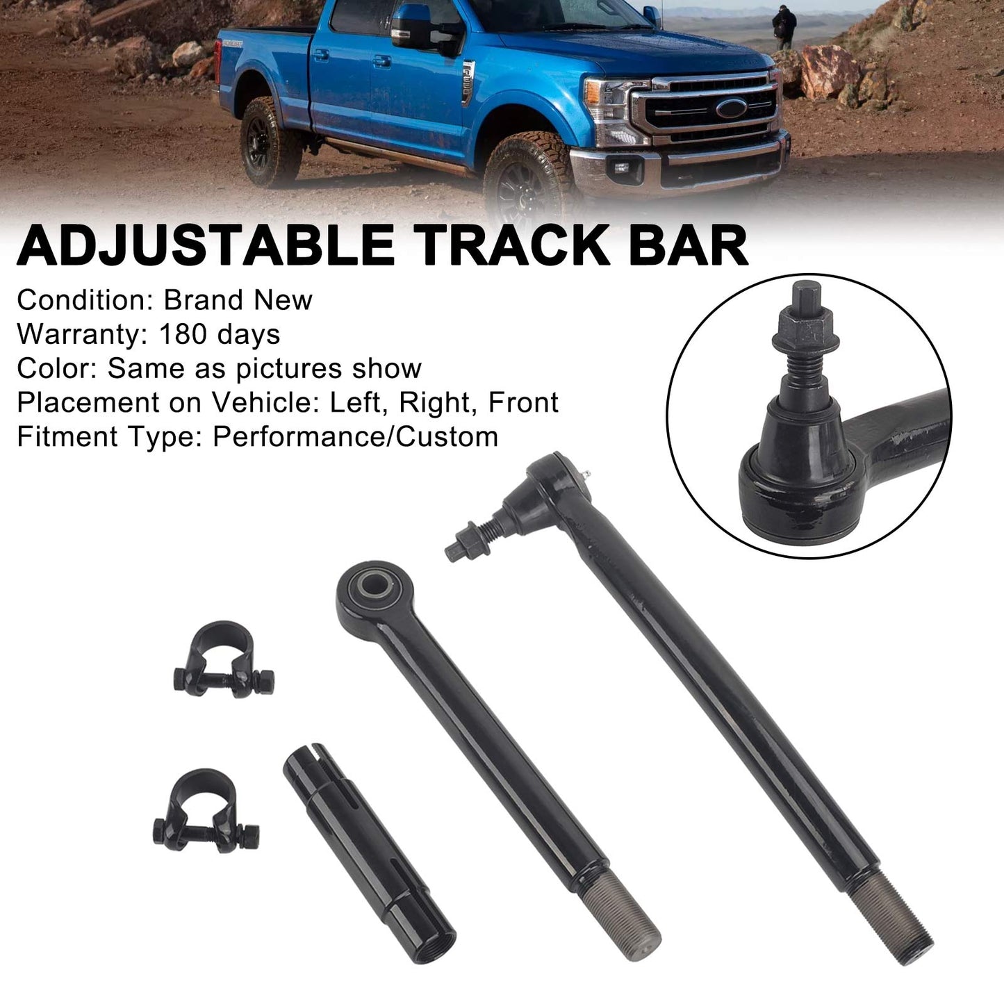 2017-2021 For Ford F350 Super Duty 4X4 4WD Front Adjustable Track Bar Lift Kits