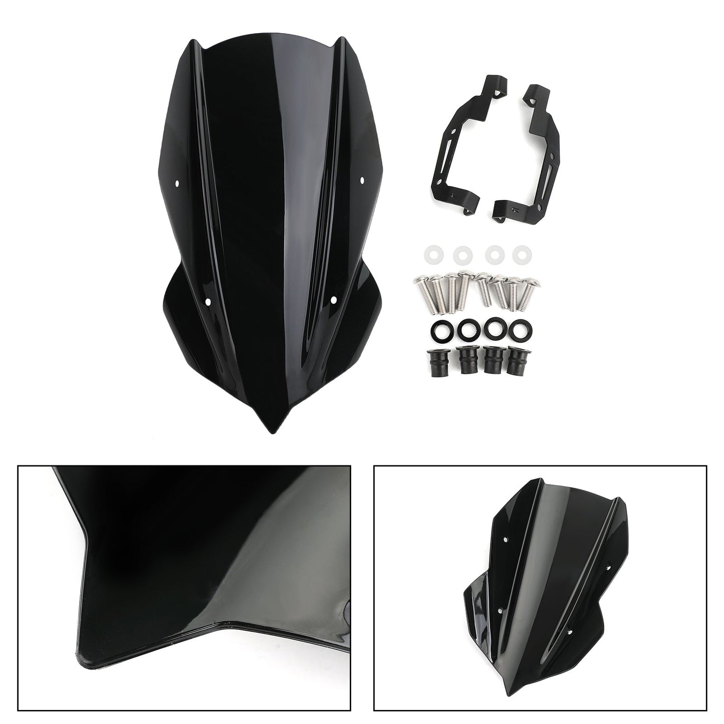 Pare-brise de moto ABS 4 mm pour Kawasaki Z400 2019-2020