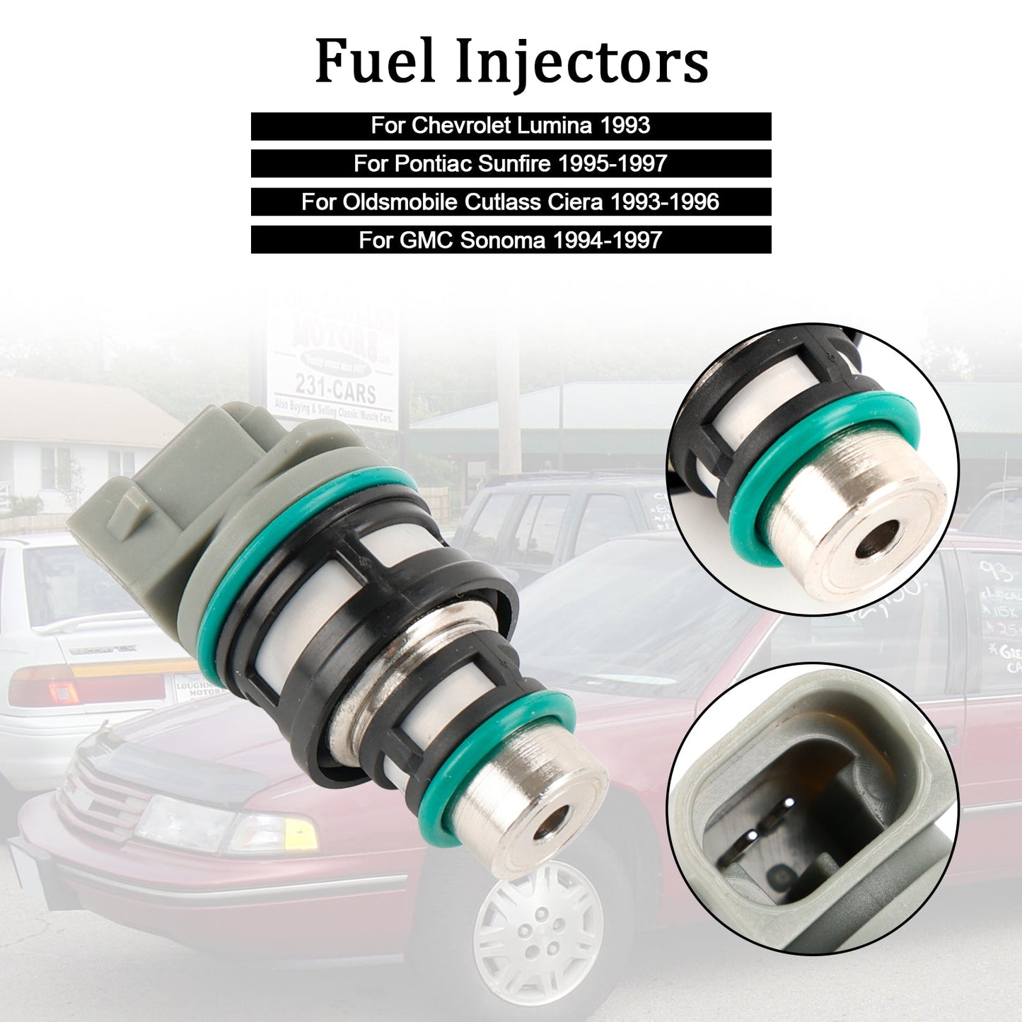 Chevrolet Lumina 1993 - Inyectores de combustible (1 unidad, 17113124, 17113197 y 17112693)
